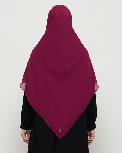 Zura Syar’i Square Scarf - Burgundy