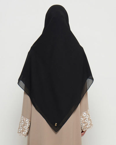 Zura Syar’i Square Scarf - Black