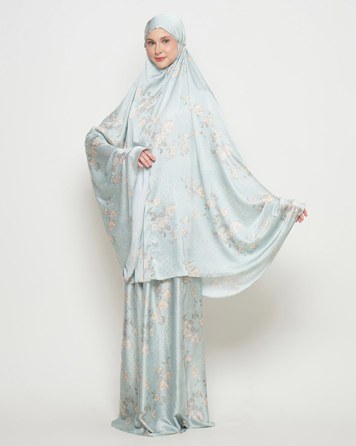 Misty Prayer Set - Aqua Blue