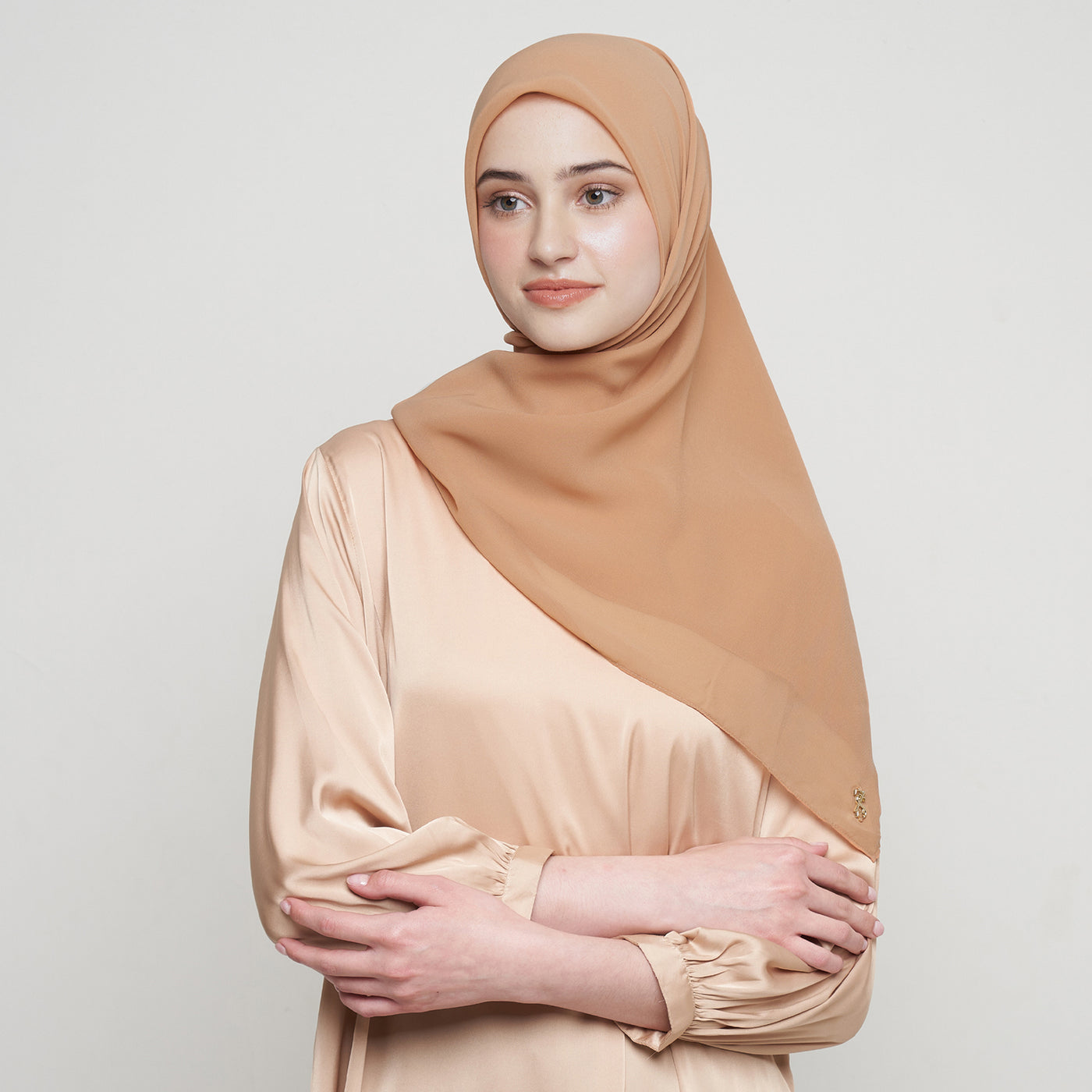 Zura Square Scarf - Copper