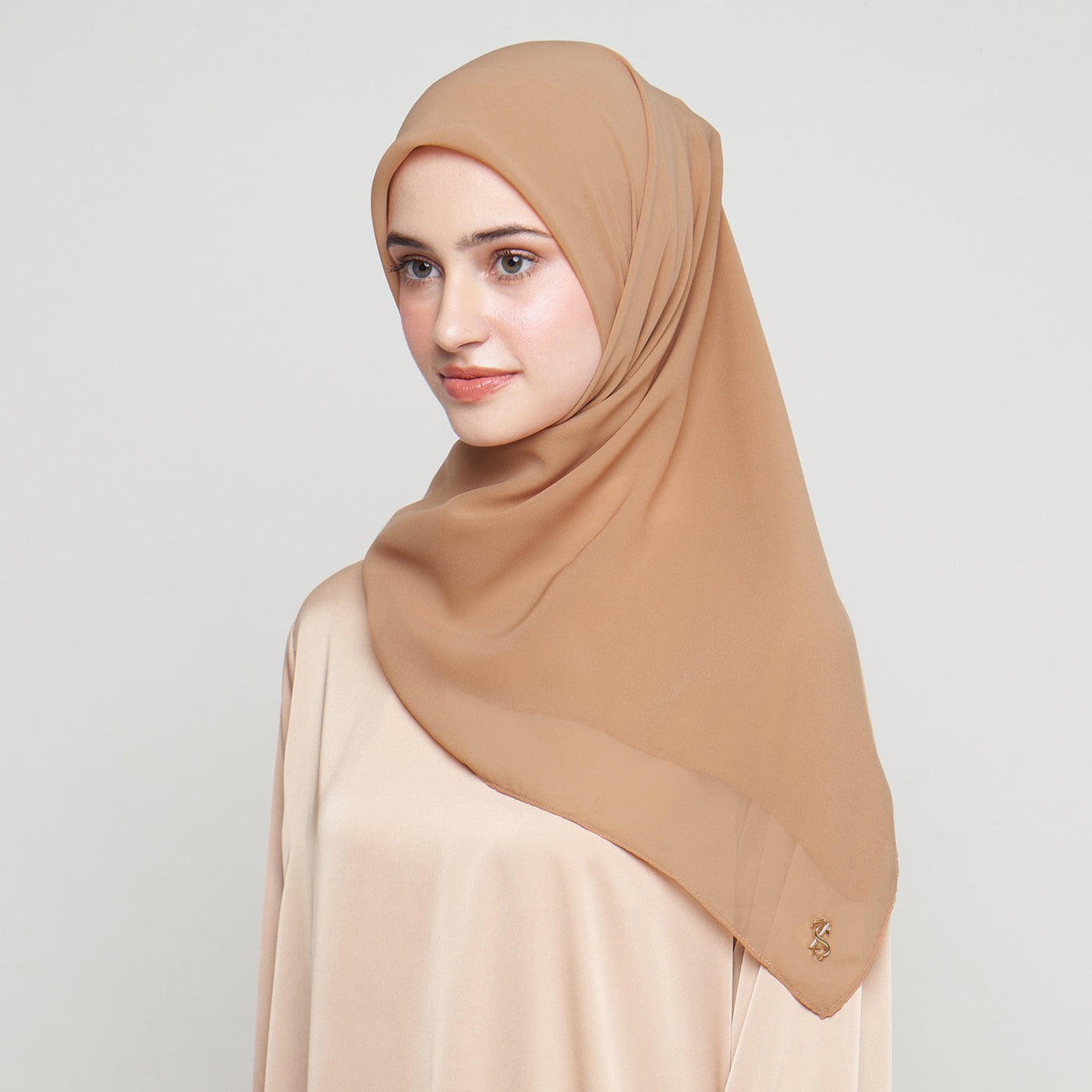 Zura Square Scarf - Copper