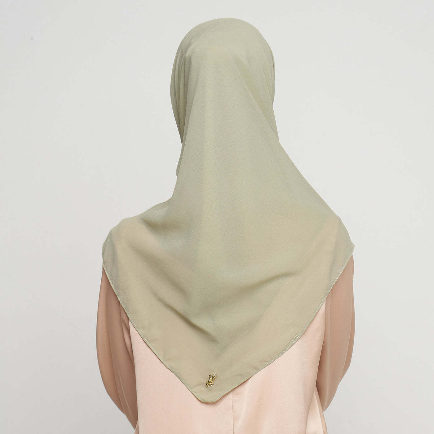 Zura Square Scarf - Moss Green