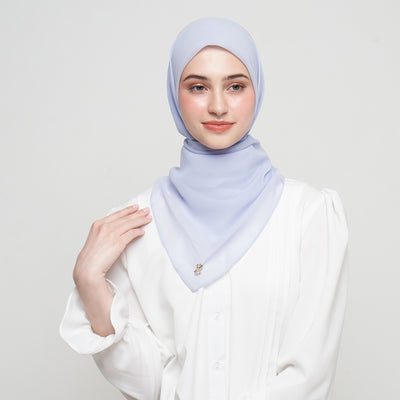 Zura Square Scarf - Cloud Blue