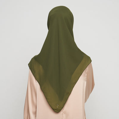 Zura Square Scarf - Forest Green