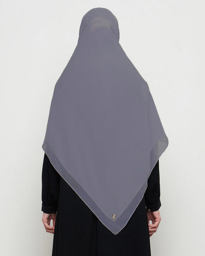 Zura Syar’i Square Scarf - Dark Grey