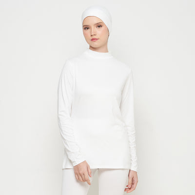 Long Sleeve Turtleneck Inner Shirt - Broken White