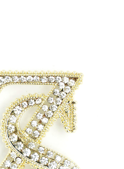 ZS Infinity Brooch - Crystal Gold