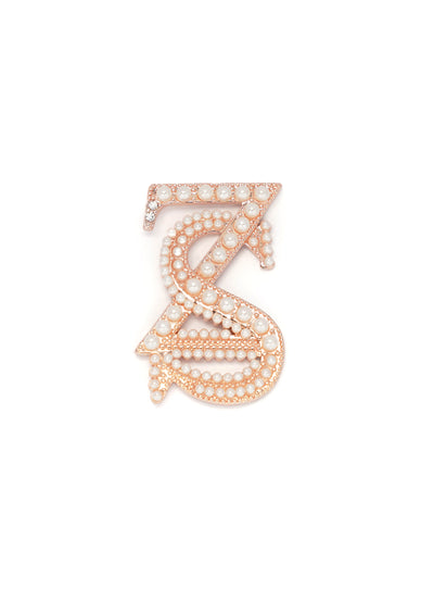 ZS Infinity Brooch - Pearl Rose Gold