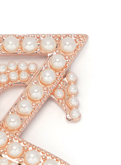 ZS Infinity Brooch - Pearl Rose Gold